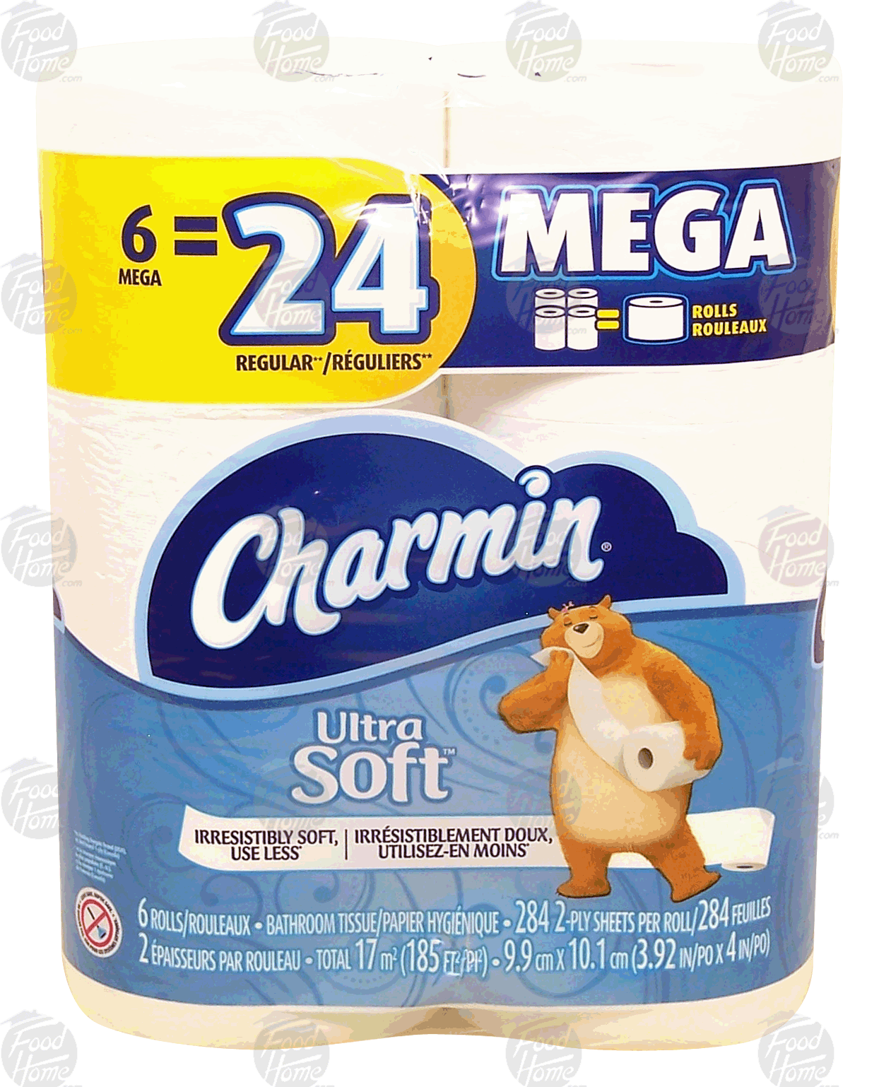 Charmin Ultra Soft bathroom tissue, 284 2-ply sheets, mega Full-Size Picture